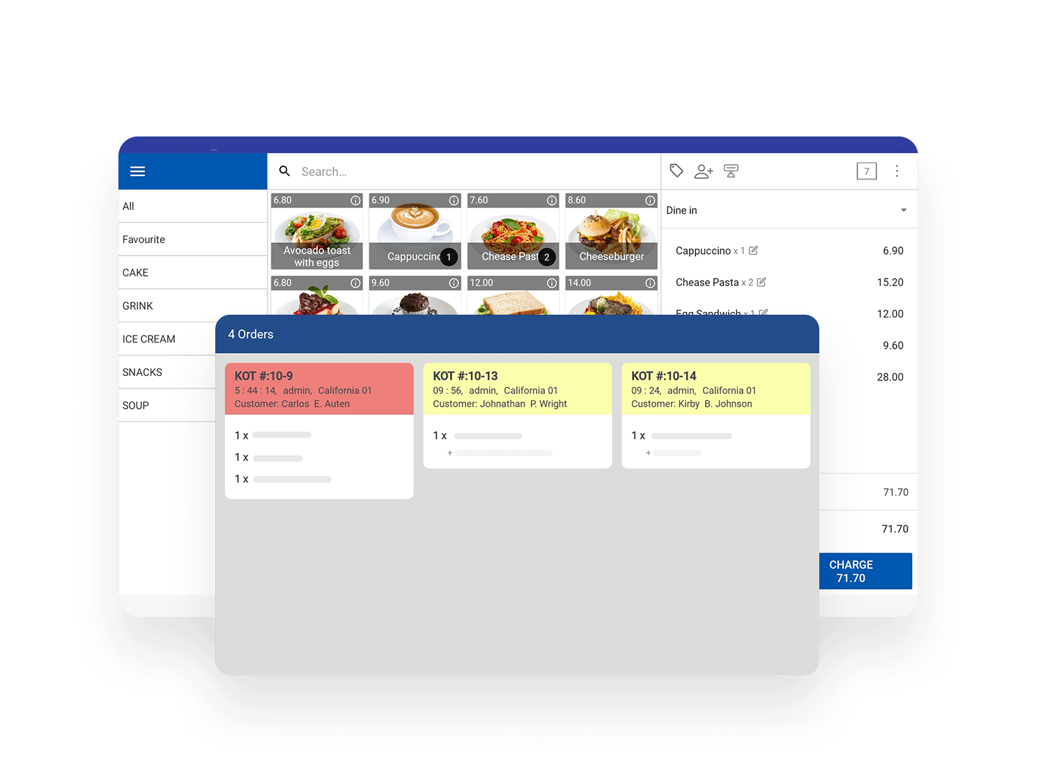 Real-Time Order Display