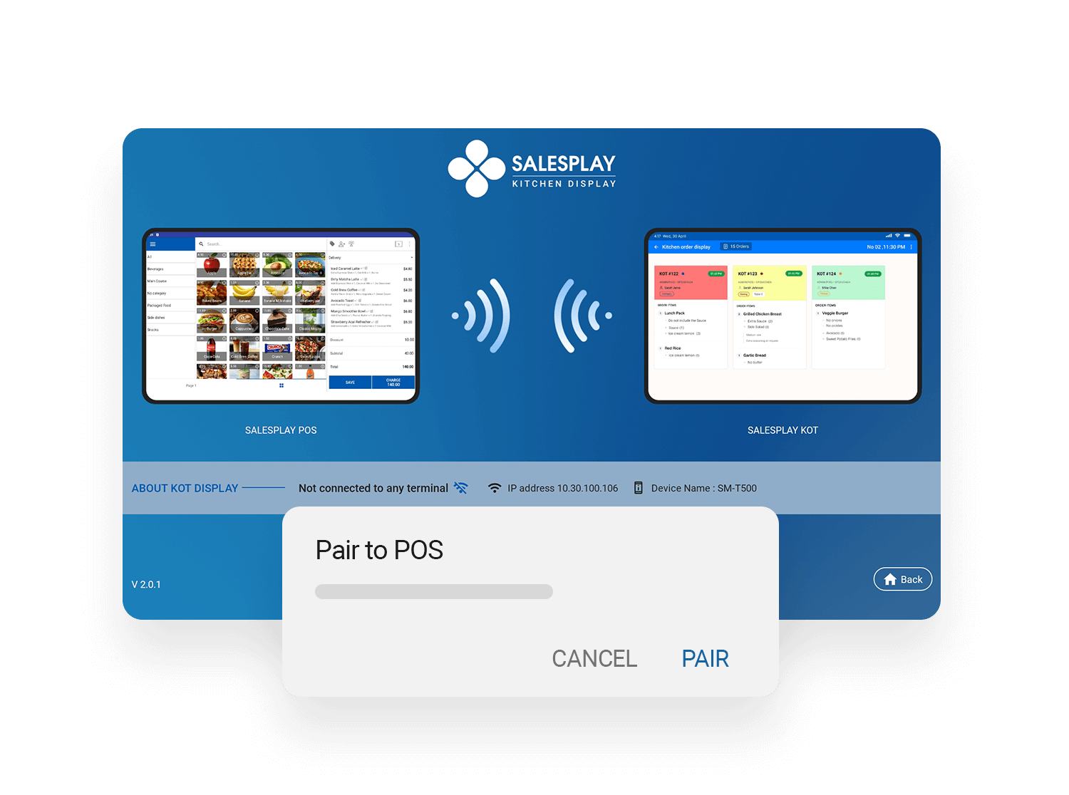 Tablet Ordering System Integration